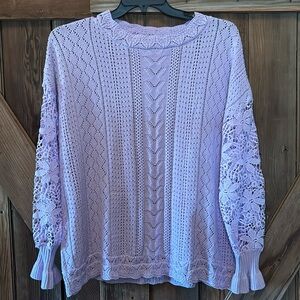 2XL light purple crochet top.